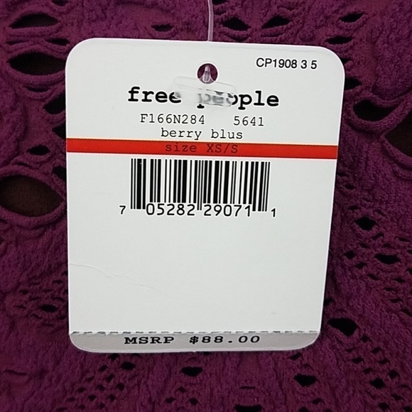 𝅺intimately free people berry blus XS shift dress - Picture 6 of 8